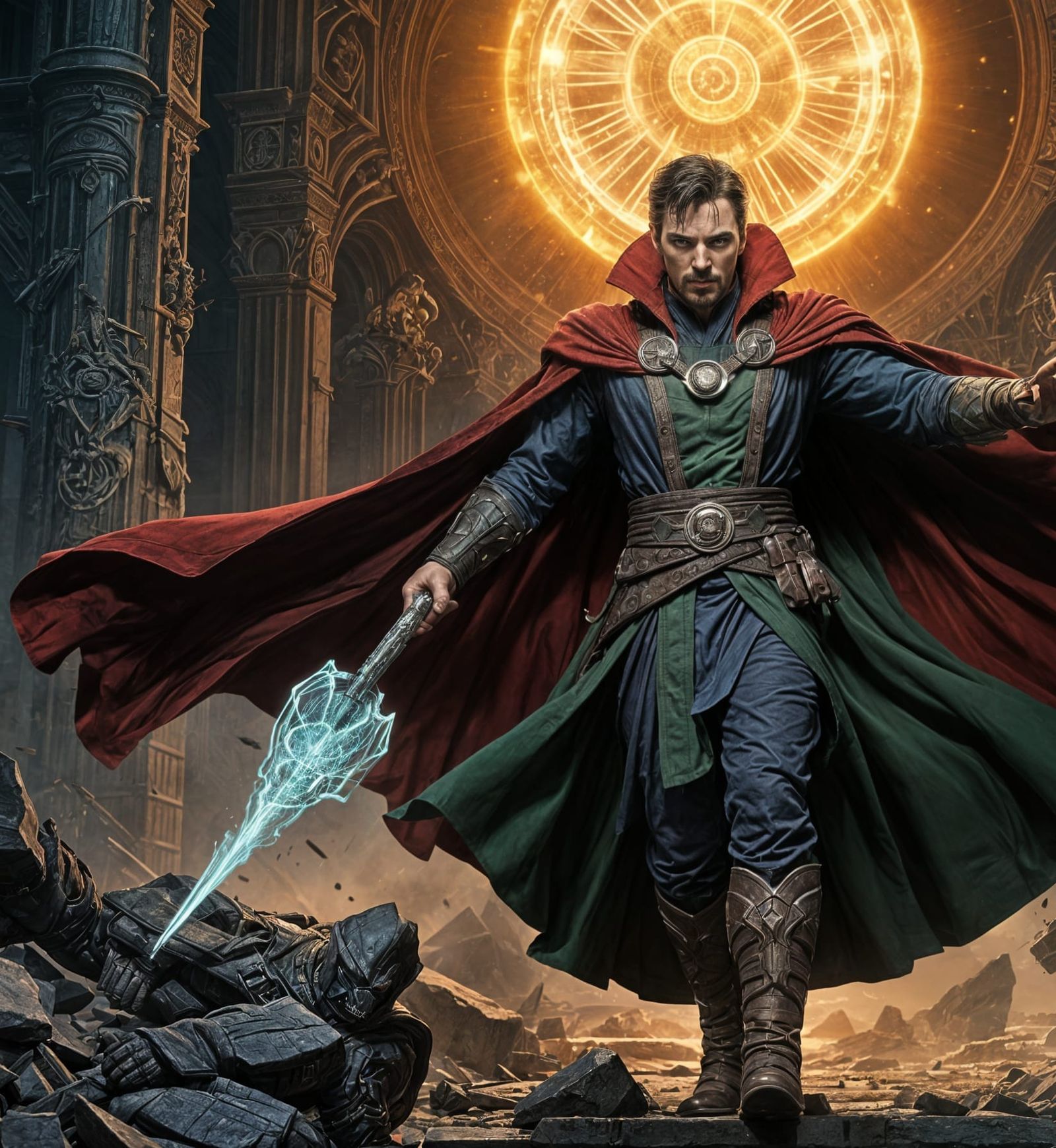 Mystical Battle Between Doctor Strange and Doctor Doom in Ci...