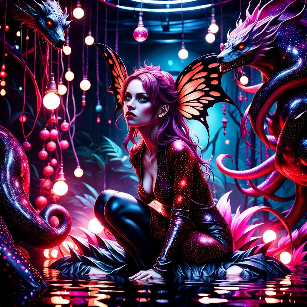 Ethereal Beast Floats into Abyssal Jungle Depth