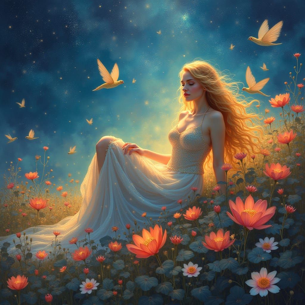 Goddess Aurora in Ethereal Beauty