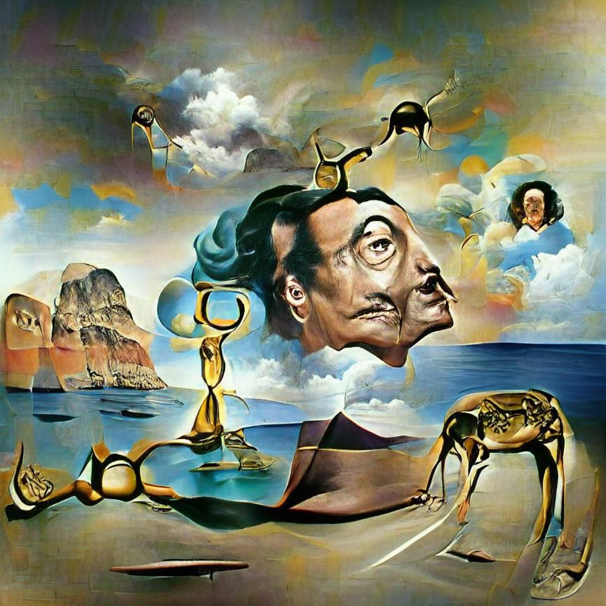 Abstract Surreal Image Generated by AI