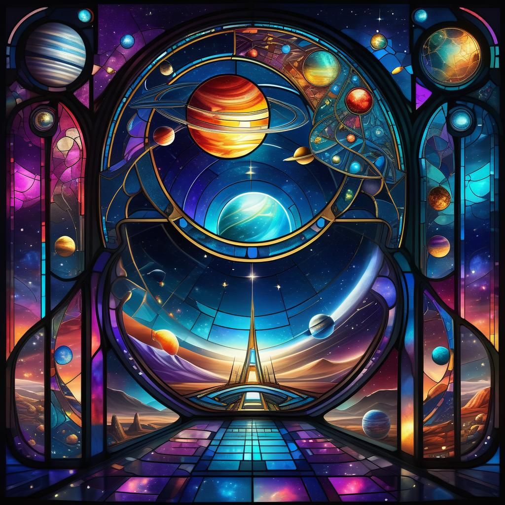 Stained Glass Window on the Space Station