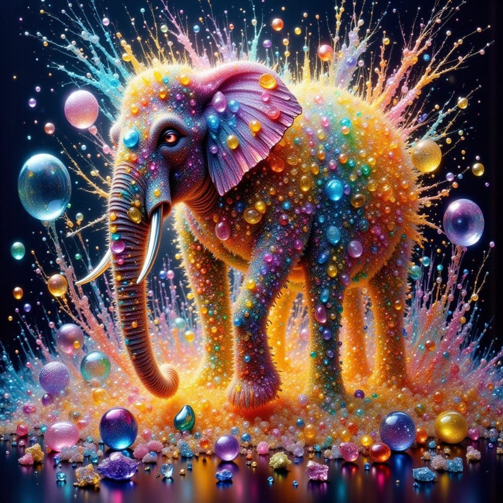 Vibrant Chemical Reaction with Diamonds and Copper