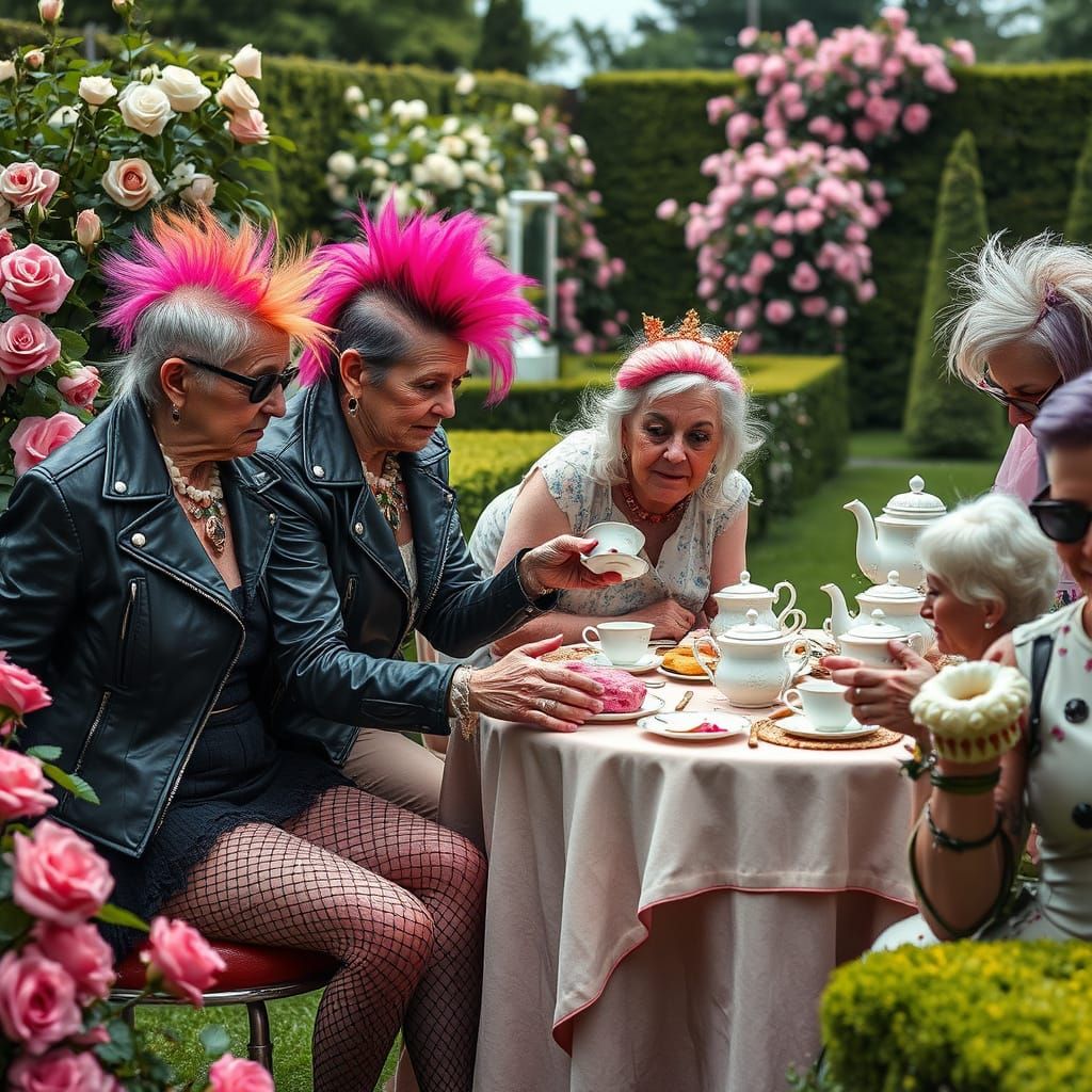 Punk Rock Grannies Disrupt Tea Party