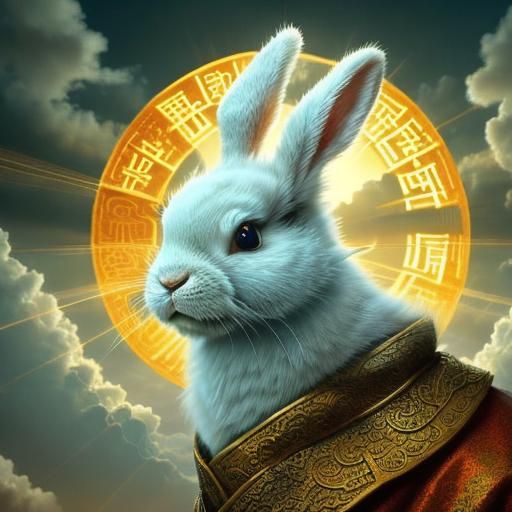 Rabbit Zodiac Sign in Divine Heavenly Light