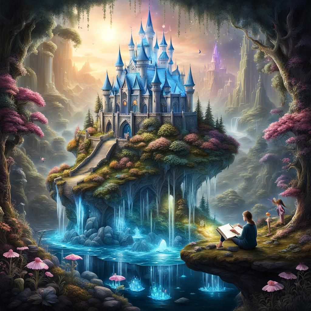 Magical Fairy World Pop-Up Book: Digital Matte Painting