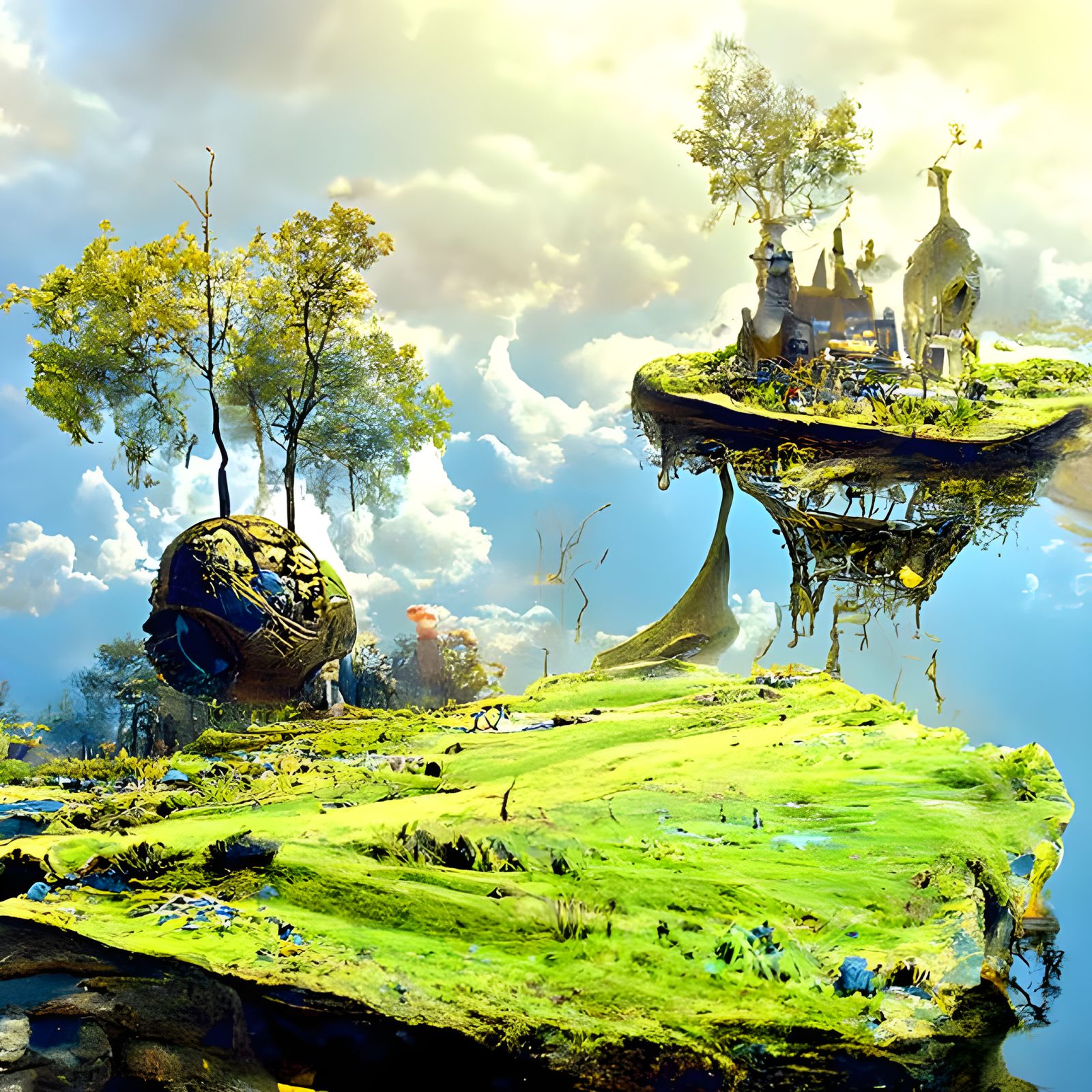 Alice in Wonderland Landscape Matte Painting