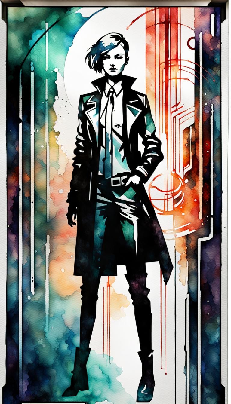 Deco Watercolor Glitch