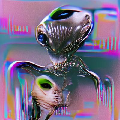 AI Generated Image of an Alien