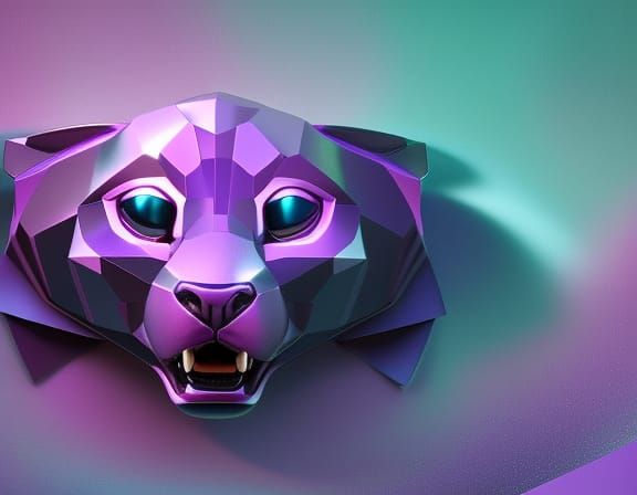 purple crystal panther Pixar, Disney, concept art, 3d digita...