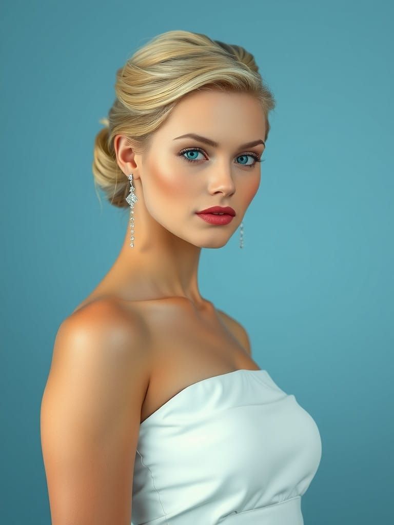 Elegant Woman in Classic Pose