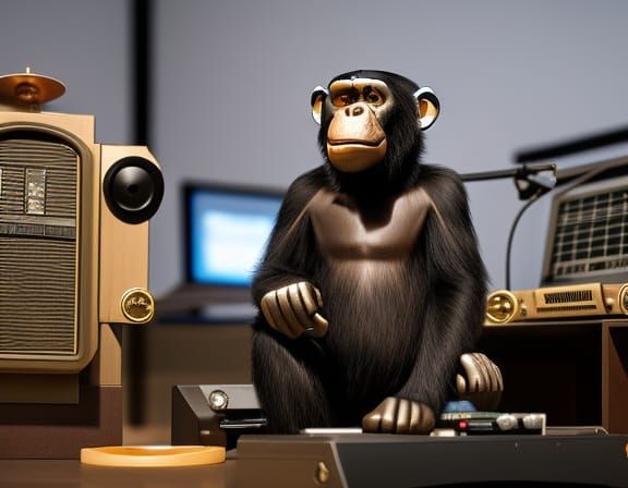 Radio jockey Monkey