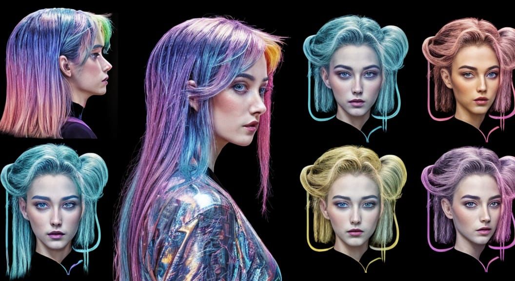 Vibrant Holographic Artwork by Archangel Tara