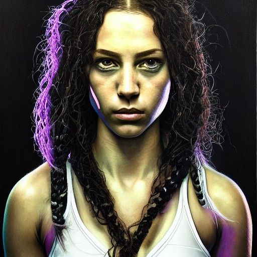 Ethereal Painting of Jade Cargill by AEW