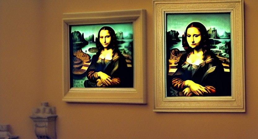 Mona Lisa in M.C. Escher Style