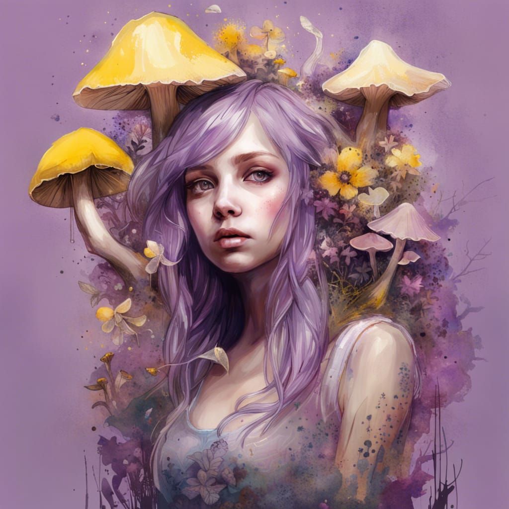 Alice in Wonderland Portrait with Shiny Aura