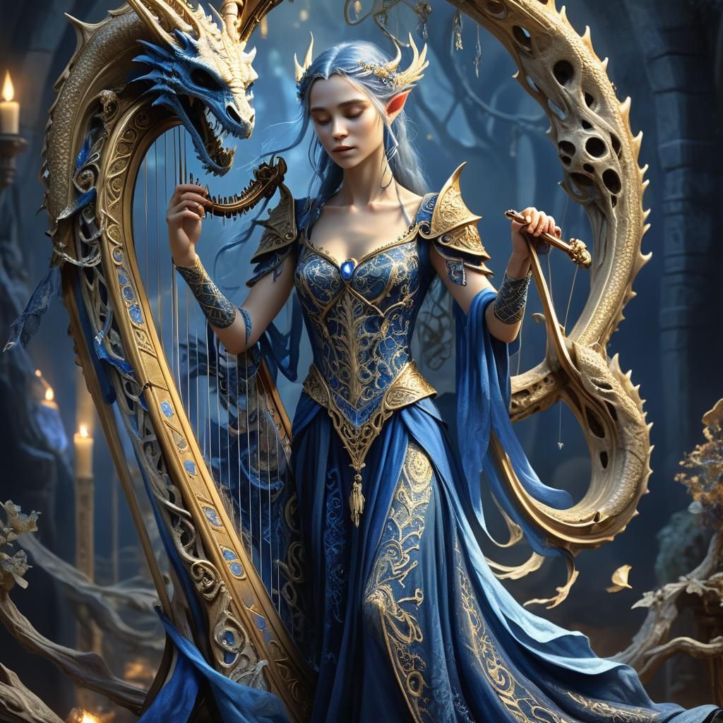 Elven Bard's Enchanted Song in Dragon Cemetery