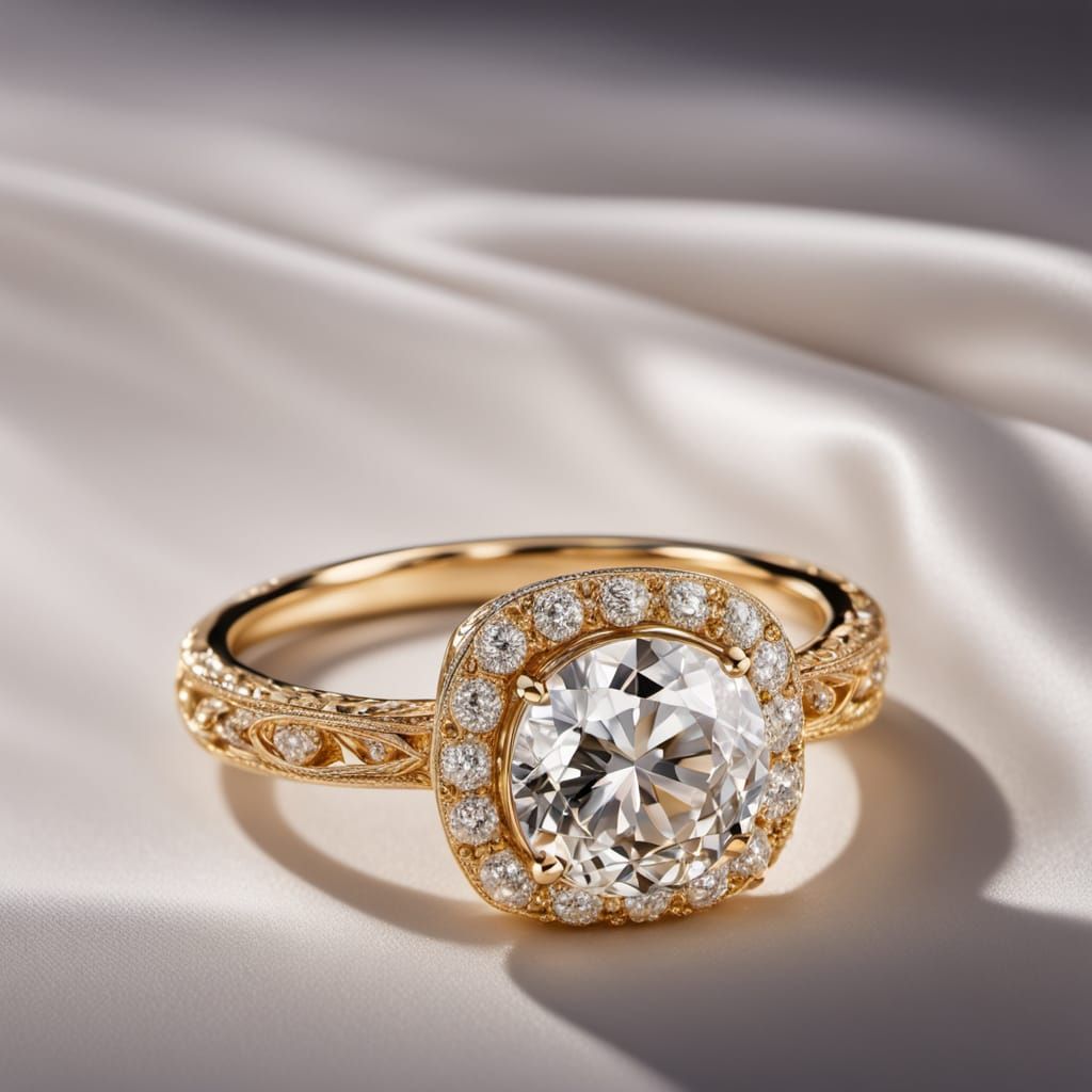 Diamond Wedding Ring Close-Up: Luxury Product Photography
