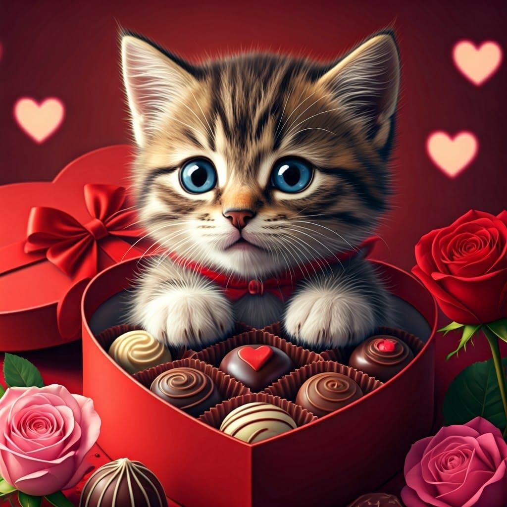 Life is a box of...cat and chocolates?