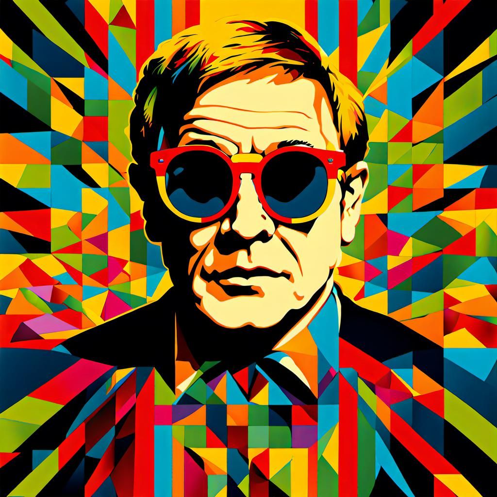 Elton John Pop Art Screen Print
