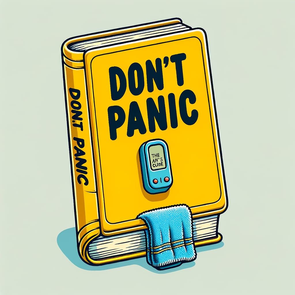 The Hitchhiker's Guide to the Galaxy Iconic Yellow Book Cove...