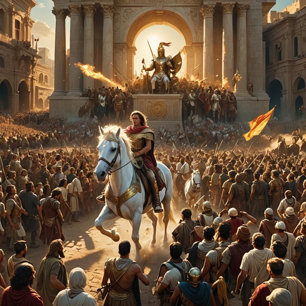 Alexander the Great's Triumphant Entry into Babylon