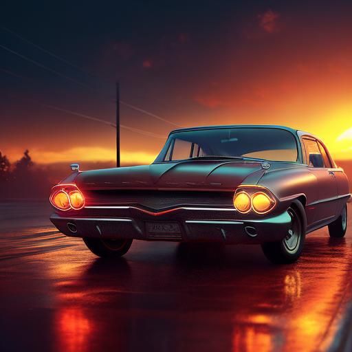 1963 Pontiac Catalina Speed Racer on Highway 66