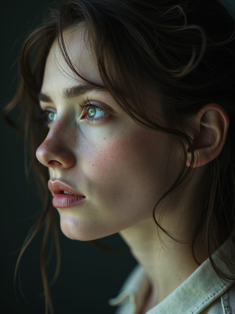 Evocative Portrait of Loss in Shabby Chic Style