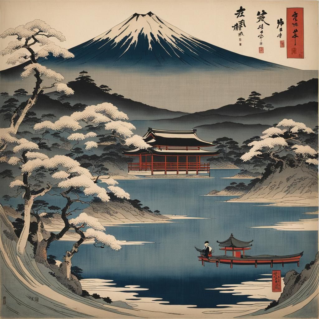 Classic Ukiyo-e Japanese Woodblock Print