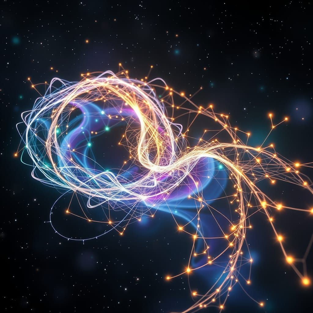 Quantum Fractal Entanglement in Deep Cosmic Space