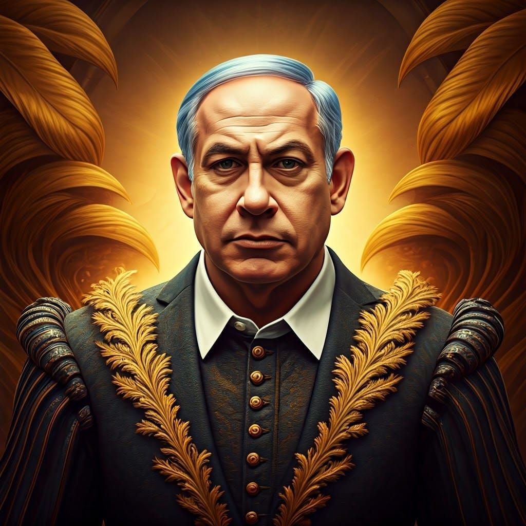 Renaissance Politician in Enchanted Landscape