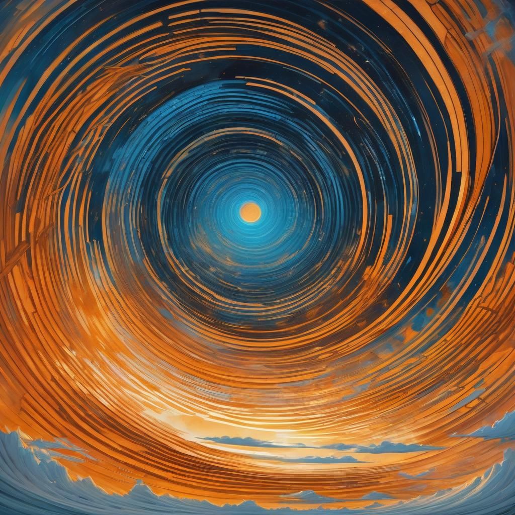 Psychedelic Sky Spiral in Vibrant Colors