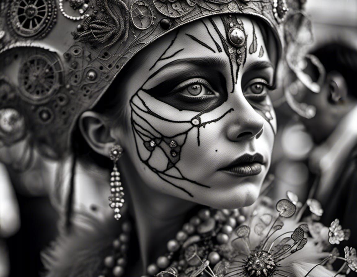 Coney Island Carnival on the Moon: Detailed Close-Up