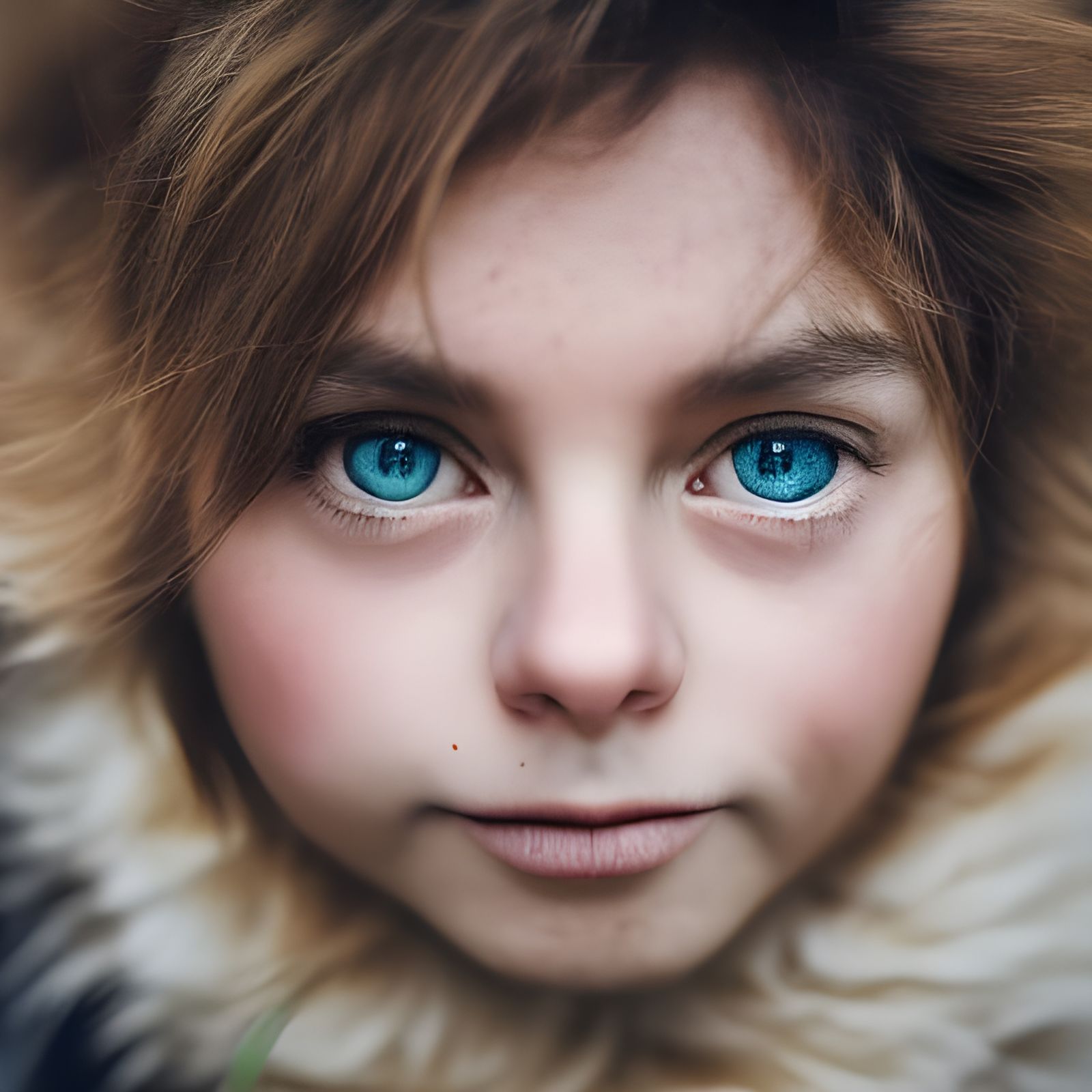 Girl with Cat: Professional Color Portrait
