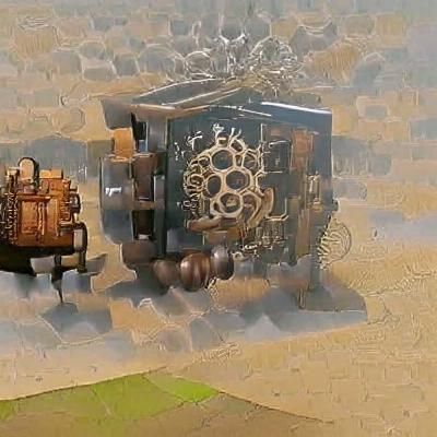 Steampunk Engine Outside the Box