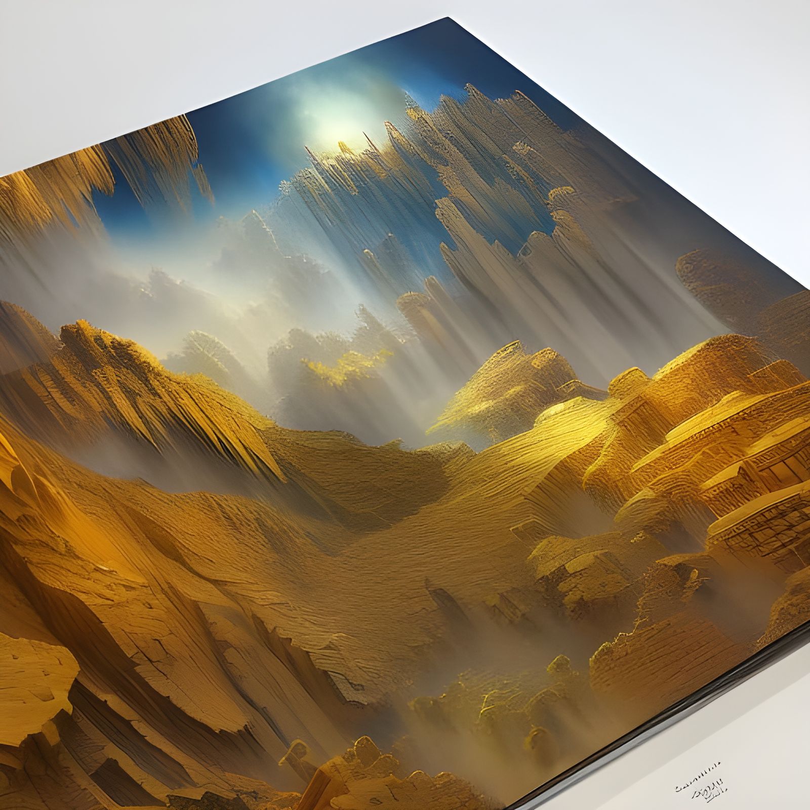 Detailed Watercolor Painting with Volumetric Lighting