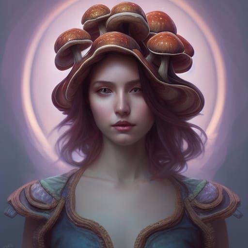 Mushroom Girl portrait
