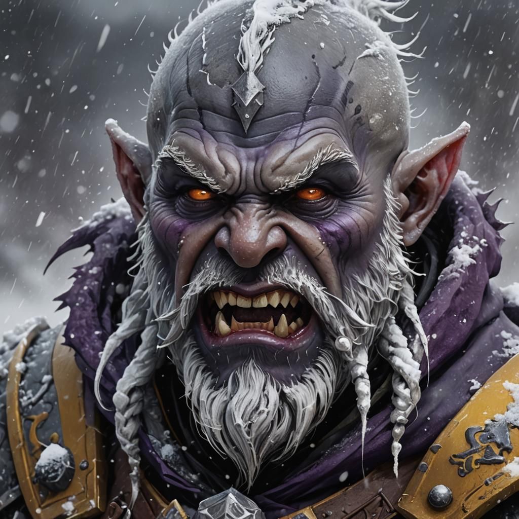 Deep Gnome Fighter in Blizzard: Dark Fantasy Portrait