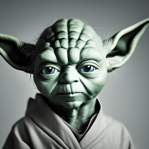 Yoda as Pokémon: Close-Up Portrait