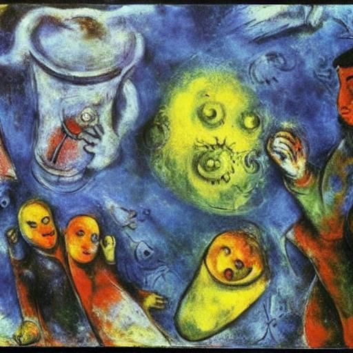 Amoeba's Sunny Day Out: An Expressionist Scene