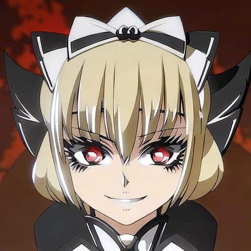 Anime Rubber Maid with Red Eyes