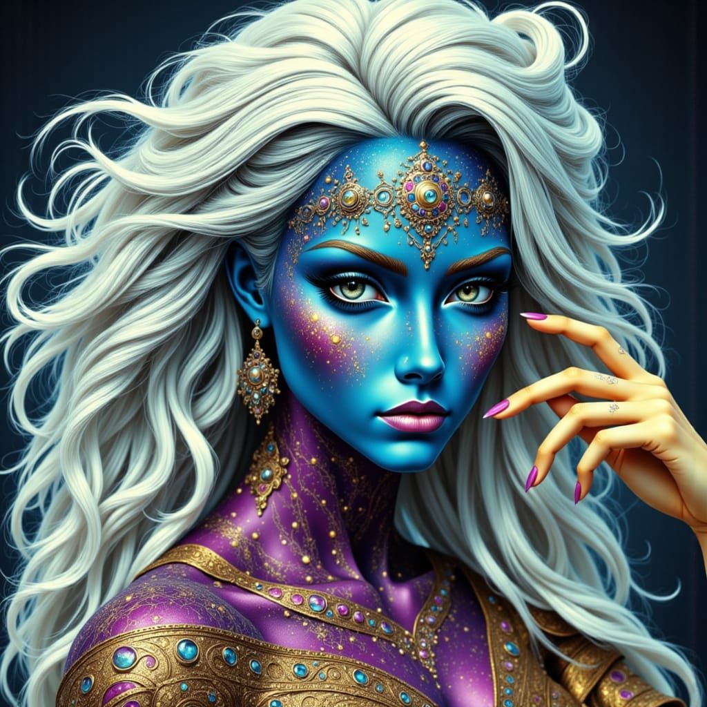 Feline Folk in a Psychedelic Etherian Realm