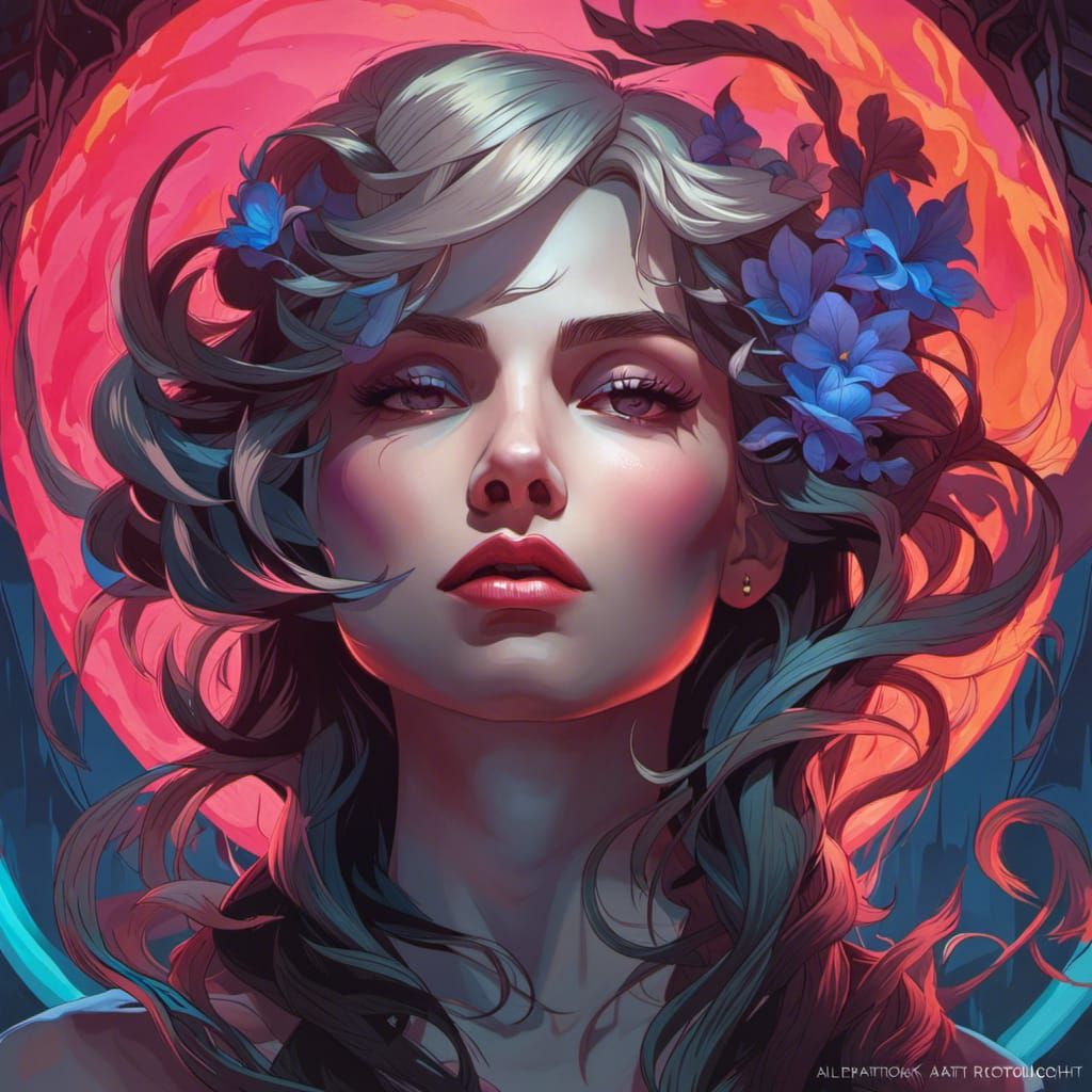 Dramatic Portrait in Volumetric Lighting Style