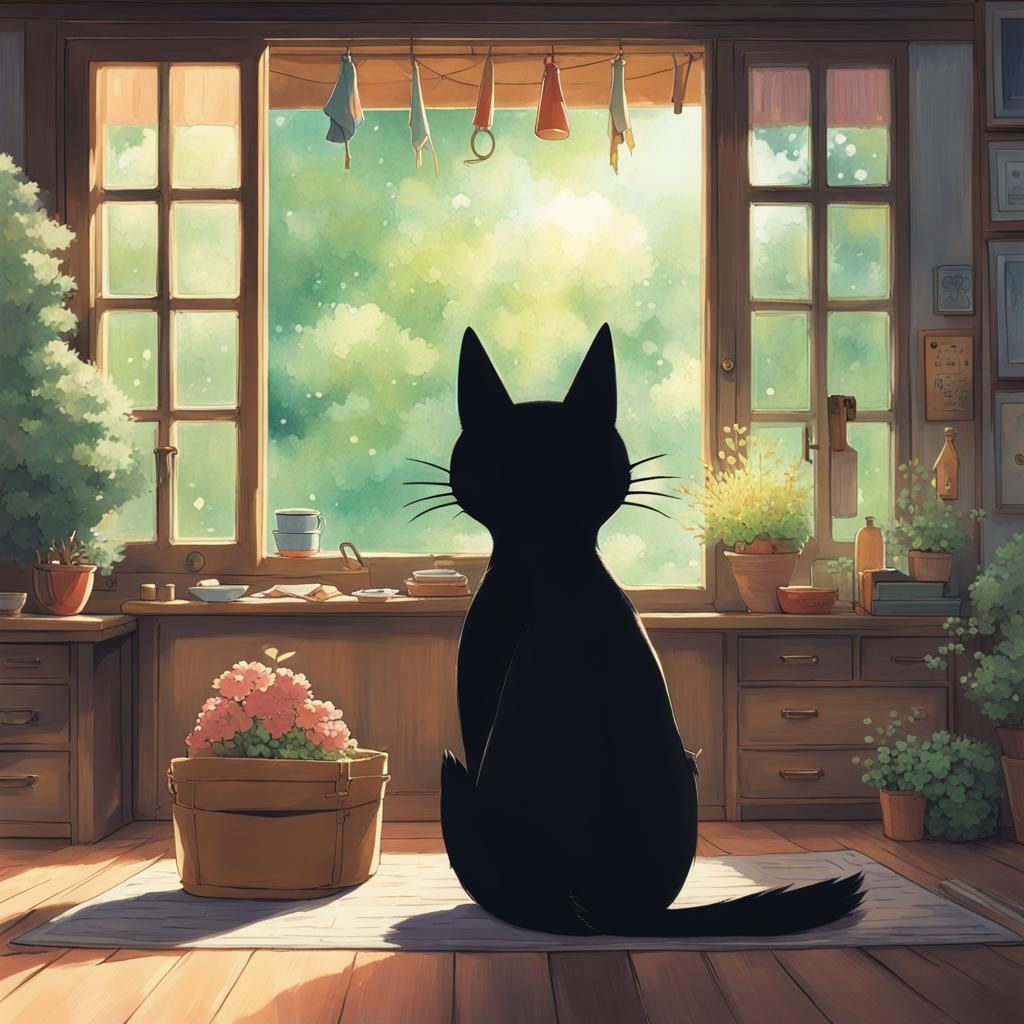 Jiji from Kiki's Delivery Service - Anime Key Visual