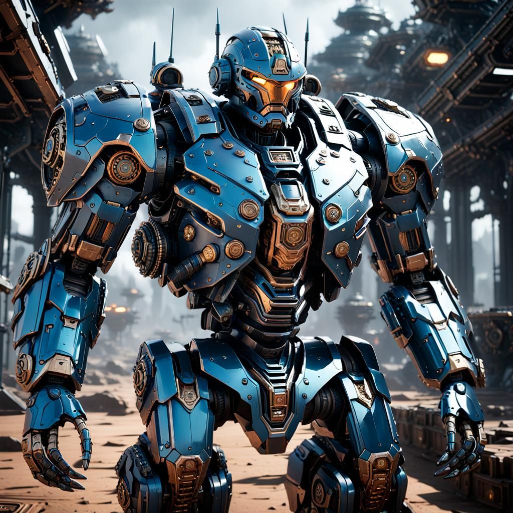 Futuristic Sci-Fi Armor with Intricate Details