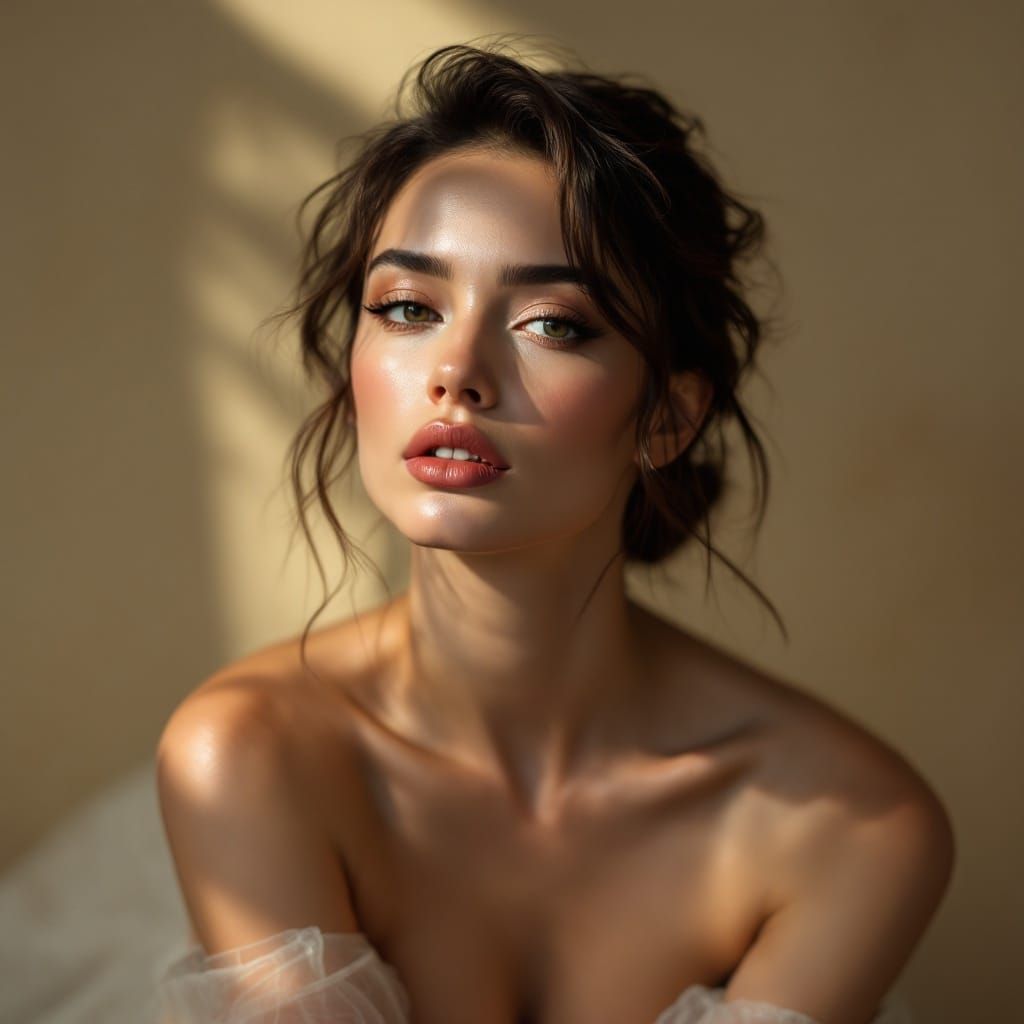 Ethereal Beauty Portrait in Soft Glamour Lighting