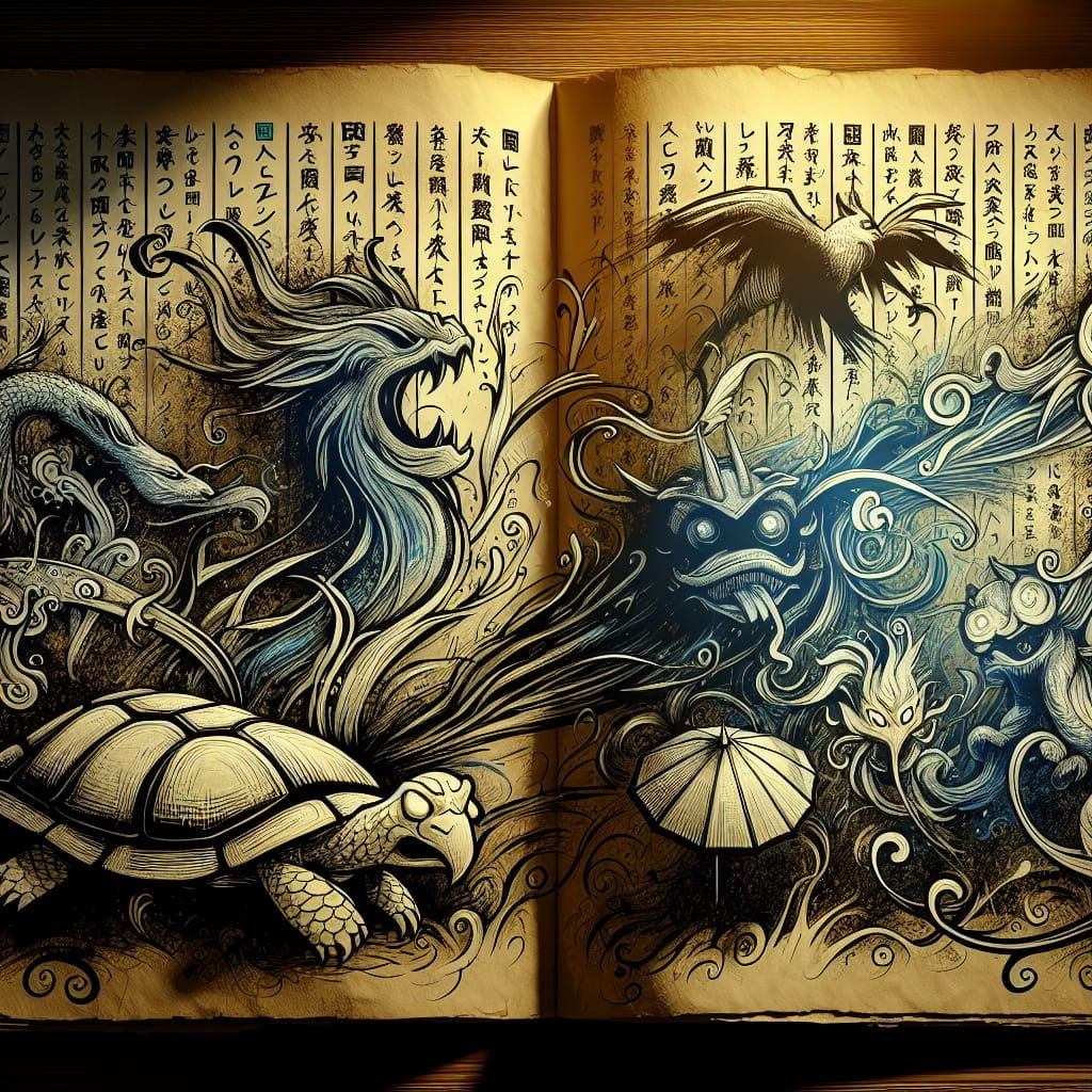 Japanese Monsters Emerge from Comic Book Doodle
