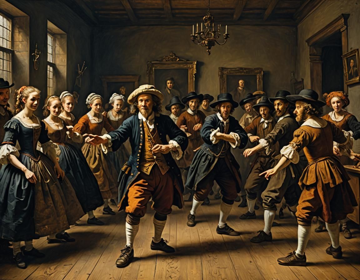 Dance Class as Baroque Painting