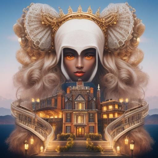 Colorful House on Tiny Island: CGI Masterpiece