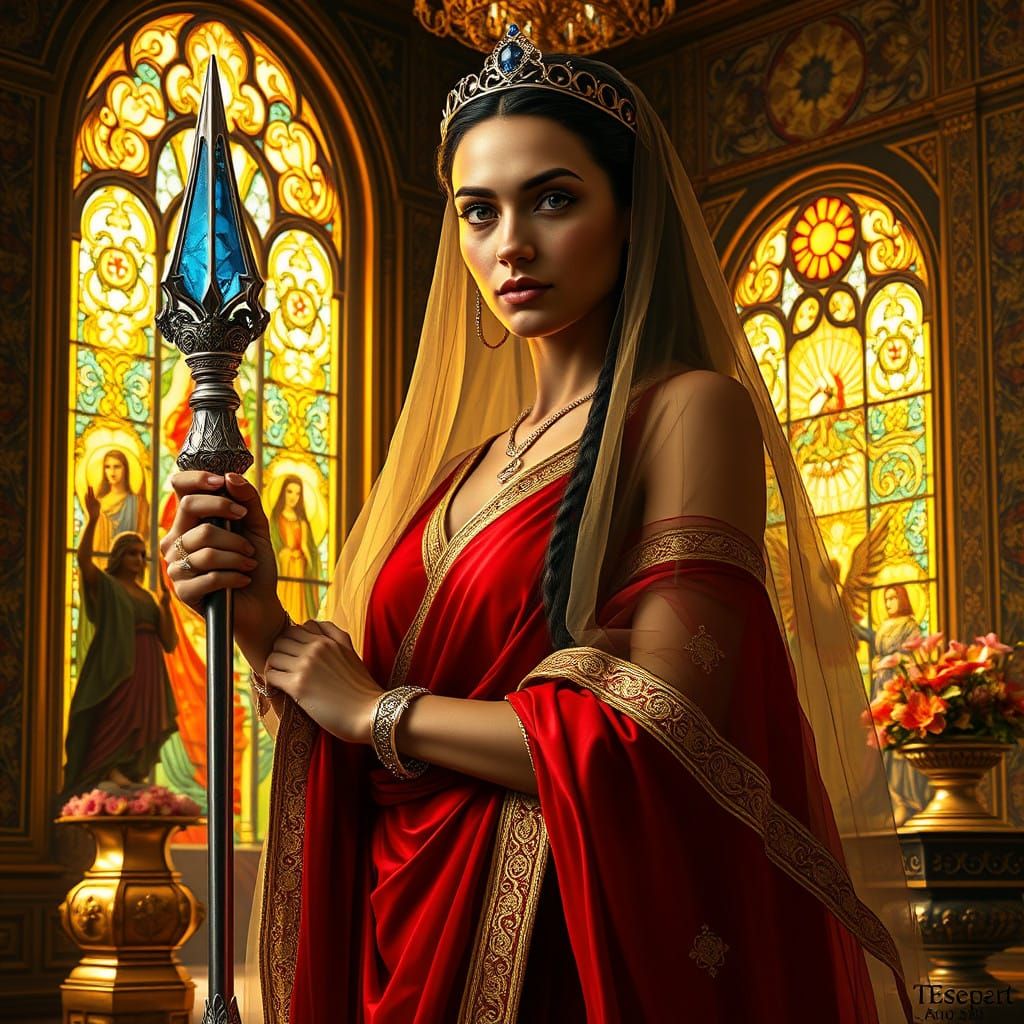 Regal Nibenese Woman in Grand Cyrodiilic Estate