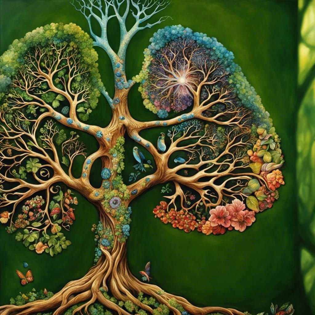 Lungs as Autumnal Tree: Anatomical Art